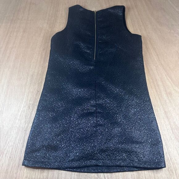 She + Sky Black Metallic Textured Mini Dress Women’s Small Party Cocktail - Picture 2 of 5